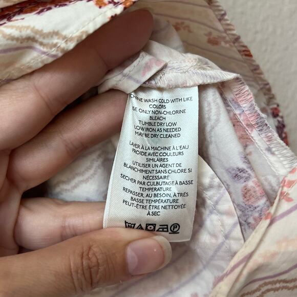 Free People Gaia Floral Printed Mini Bubble Skirt Size L - Picture 5 of 6